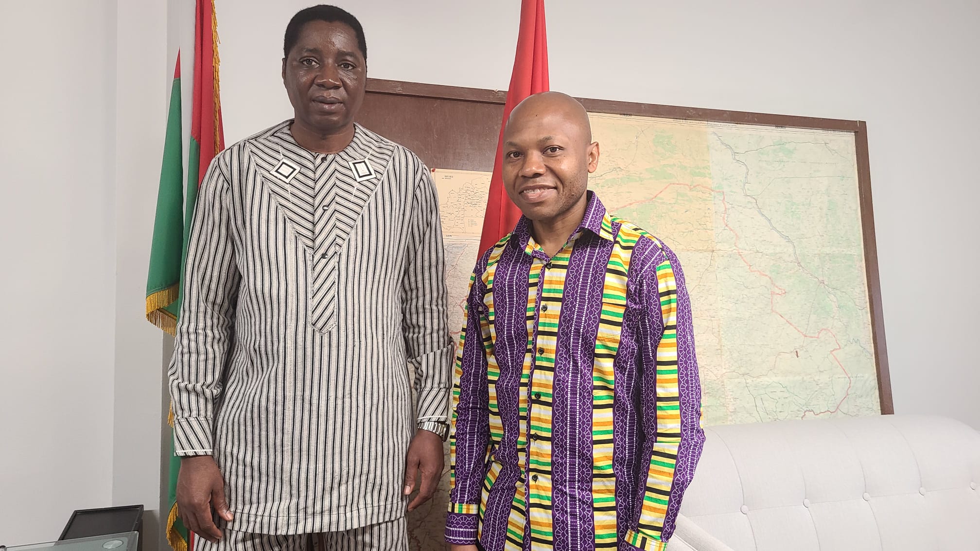 With His Excellency Athanase Boudo, Ambassador of Burkina Faso in Canada.